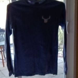 Barefoot brand Long sleeve light blue t-shirt size small -